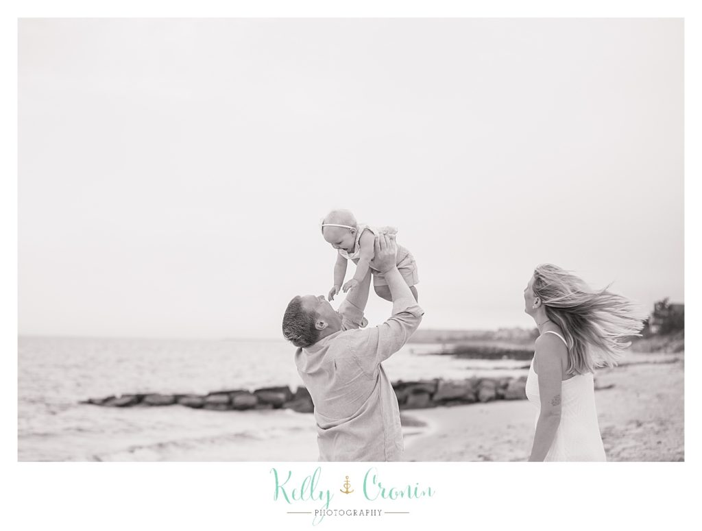 A man plays with his baby | Kelly Cronin Photography | Cape Cod Family Photographer