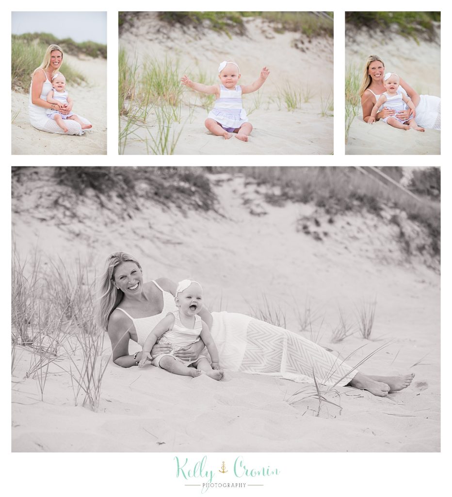 A mother plays with her baby | Kelly Cronin Photography | Cape Cod Family Photographer
