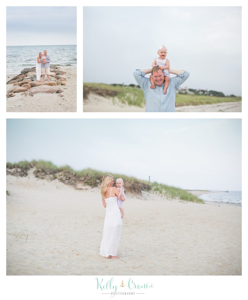 A baby spends time with her parents | Kelly Cronin Photography | Cape Cod Family Photographer