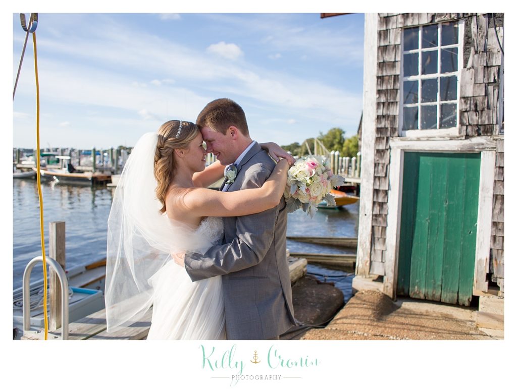 A newlywed couple dance | Kelly Cronin Photography | Cape Cod Wedding Photographer