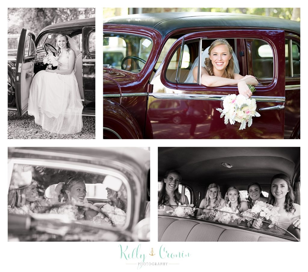 A couple drive away | Kelly Cronin Photography | Cape Cod Wedding Photographer