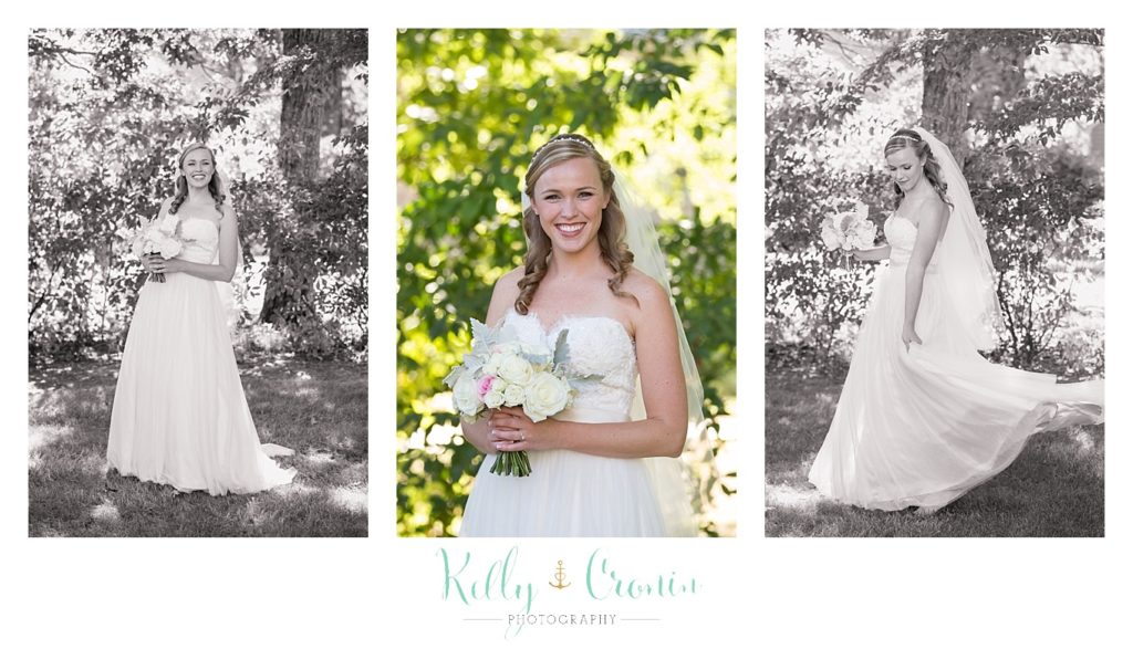 A bride holds her flowers | Kelly Cronin Photography | Cape Cod Wedding Photographer