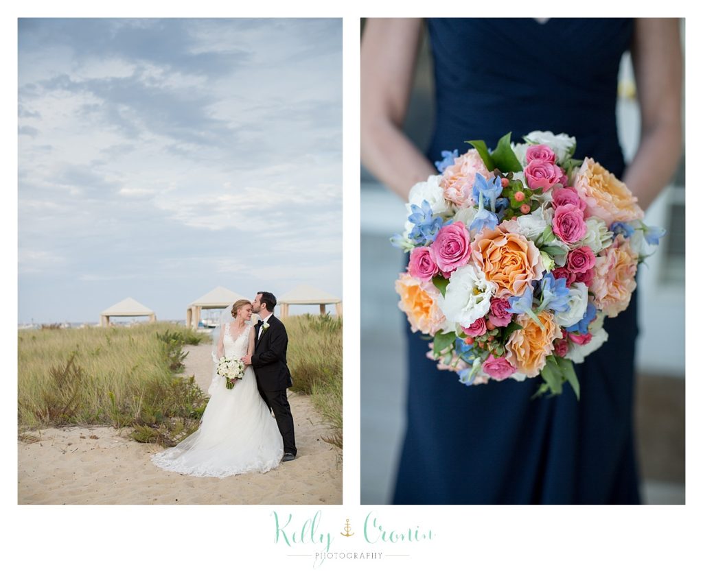 A bouquet of flowers is colorful | Kelly Cronin Photography | Cape Cod Wedding Photographer