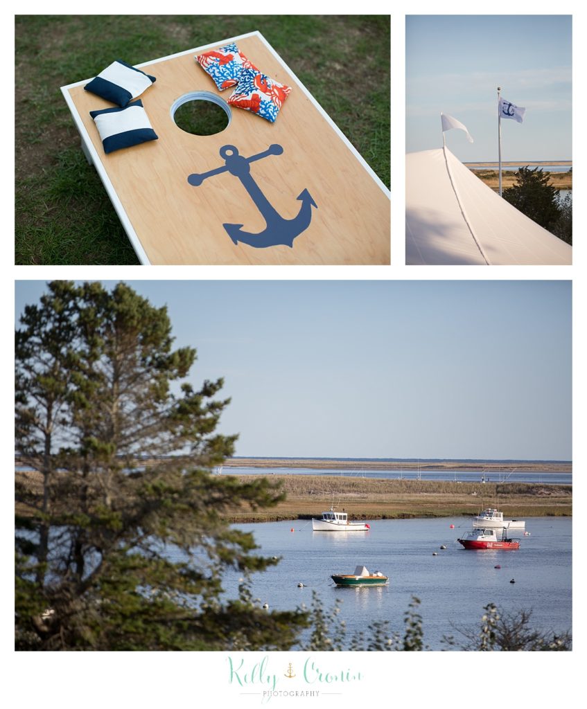 Boats skim she shore | Kelly Cronin Photography | Cape Cod Wedding Photographer