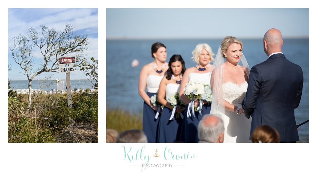 A bridal party follows the bride | Kelly Cronin Photography | Cape Cod Wedding Photographer