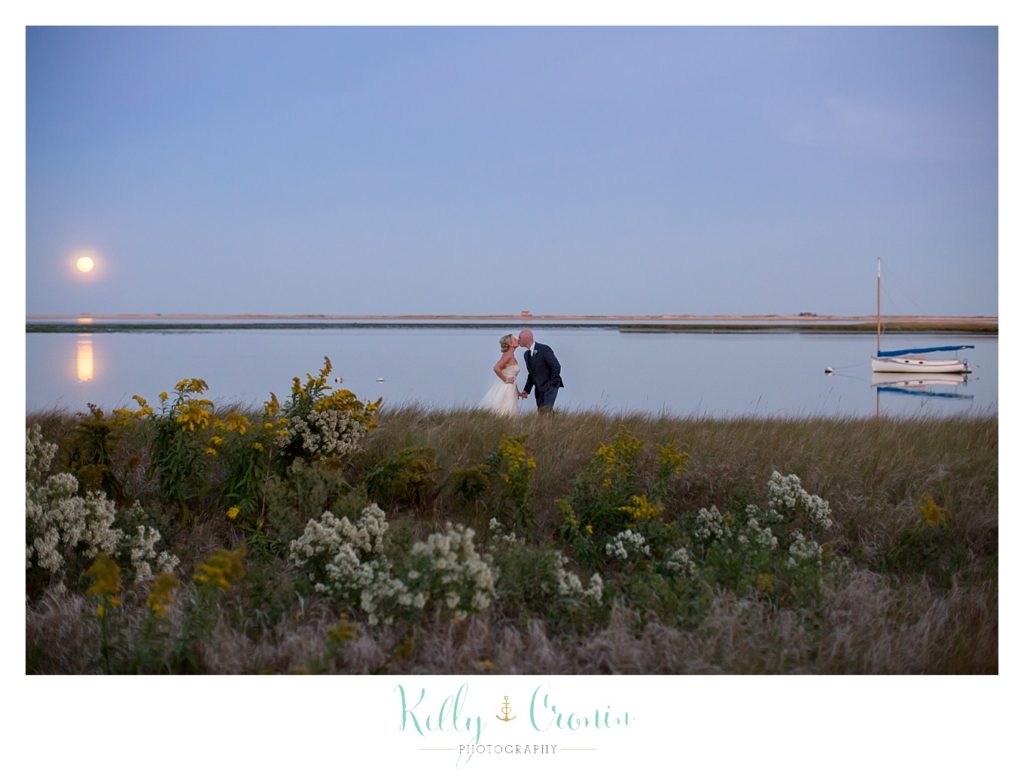 A couple embraces | Kelly Cronin Photography | Cape Cod Wedding Photographer