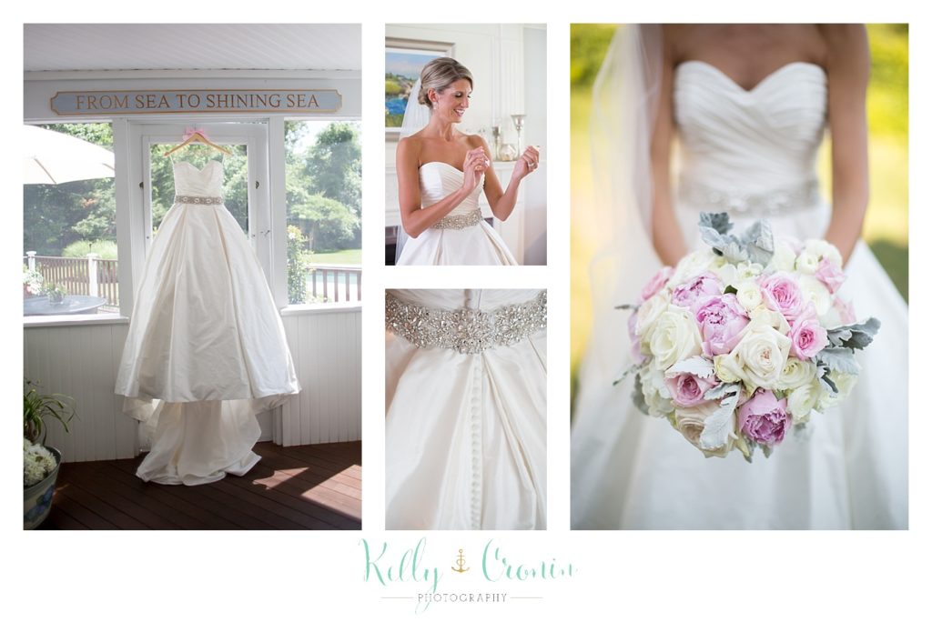 A bride gets ready  | Kelly Cronin Photography | Cape Cod Wedding Photographer