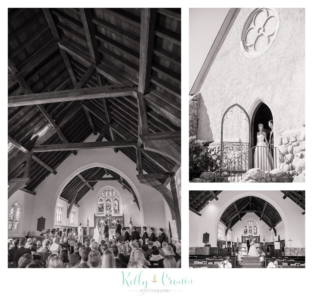 A wedding ceremony takes place  | Kelly Cronin Photography | Cape Cod Wedding Photographer