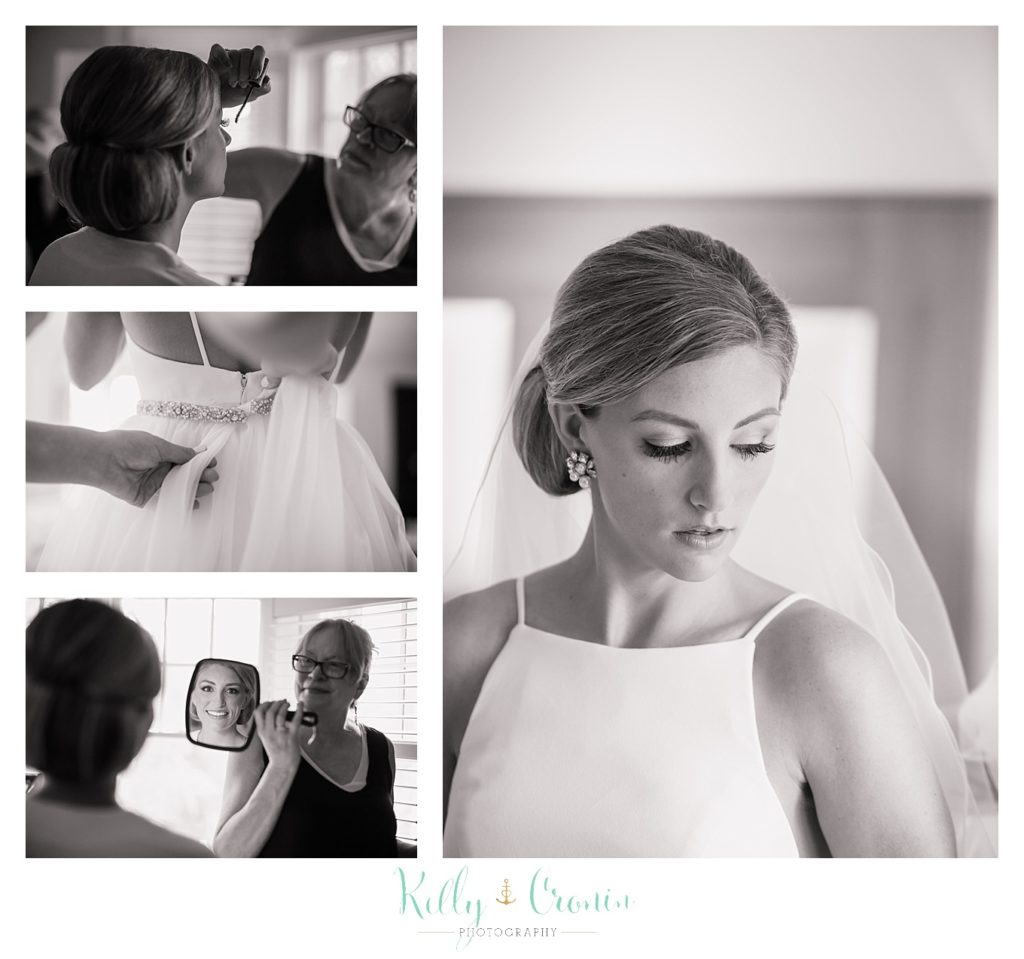 A bride gets ready | Kelly Cronin Photography | Cape Cod Wedding Photographer