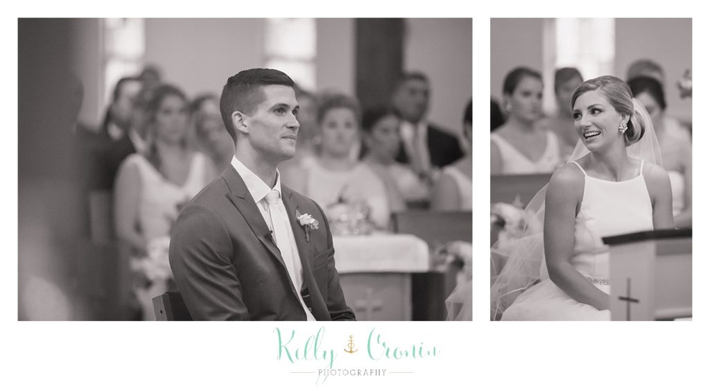 A bride and groom are getting married | Kelly Cronin Photography | Cape Cod Wedding Photographer