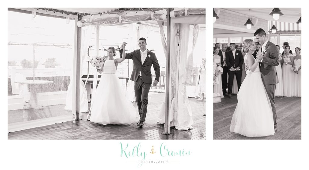 A new married couple is introduced | Kelly Cronin Photography | Cape Cod Wedding Photographer
