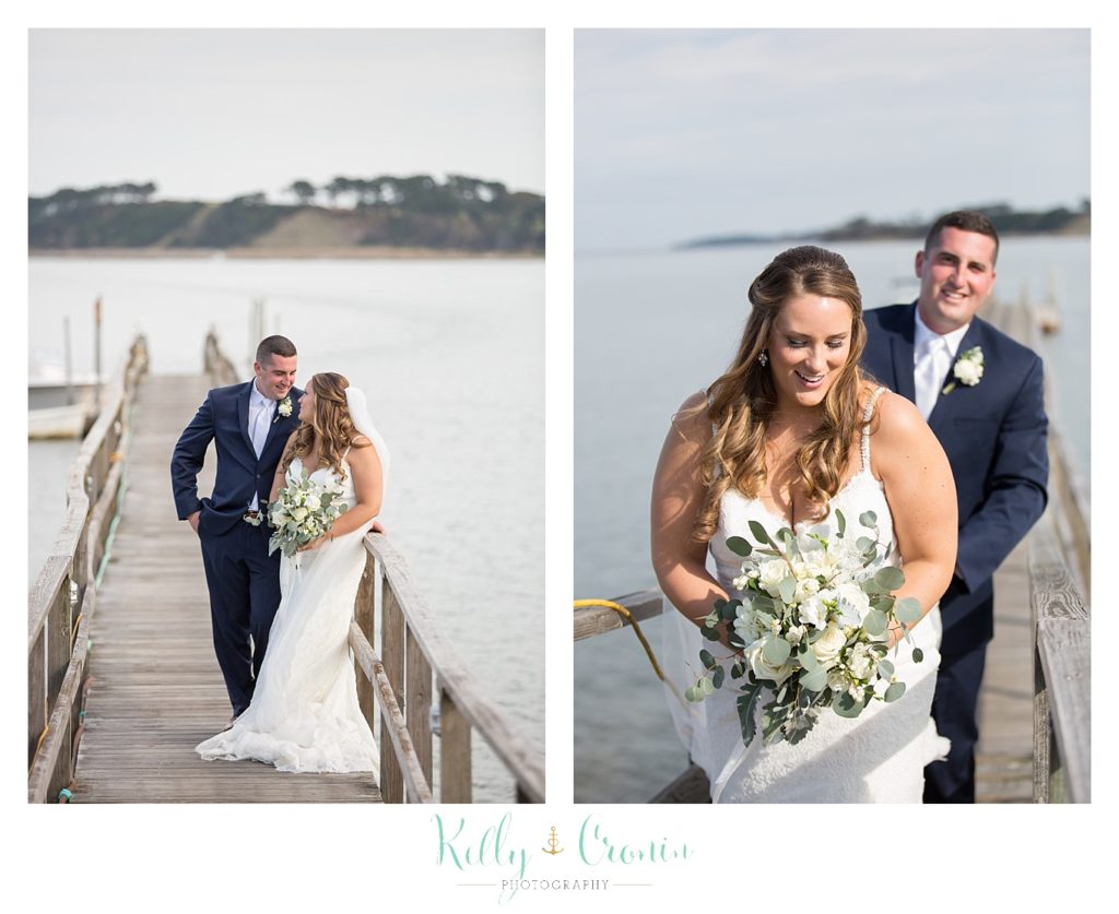 A man kisses his bride | Kelly Cronin Photography | Cape Cod Wedding Photographer