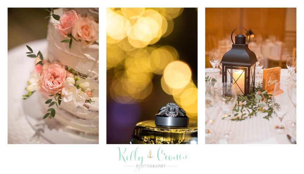 Wedding decorations are displayed | Kelly Cronin Photography | Cape Cod Wedding Photographer