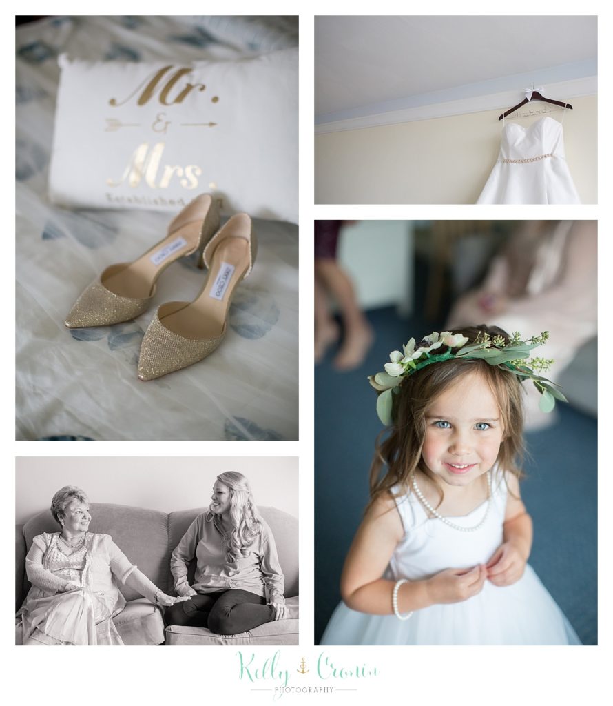 A flower girl smiles | Kelly Cronin Photography | Cape Cod Wedding Photographer