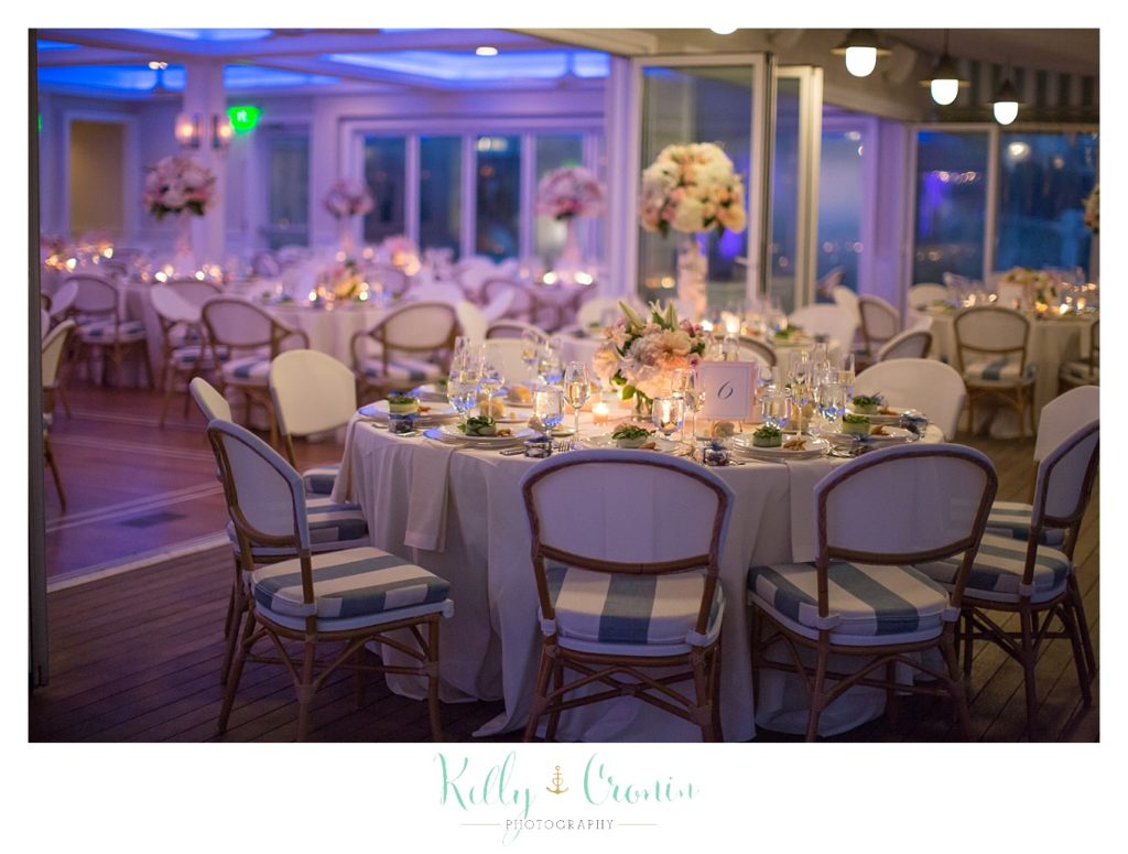 A table decorated | Kelly Cronin Photography | Cape Cod Wedding Photographer