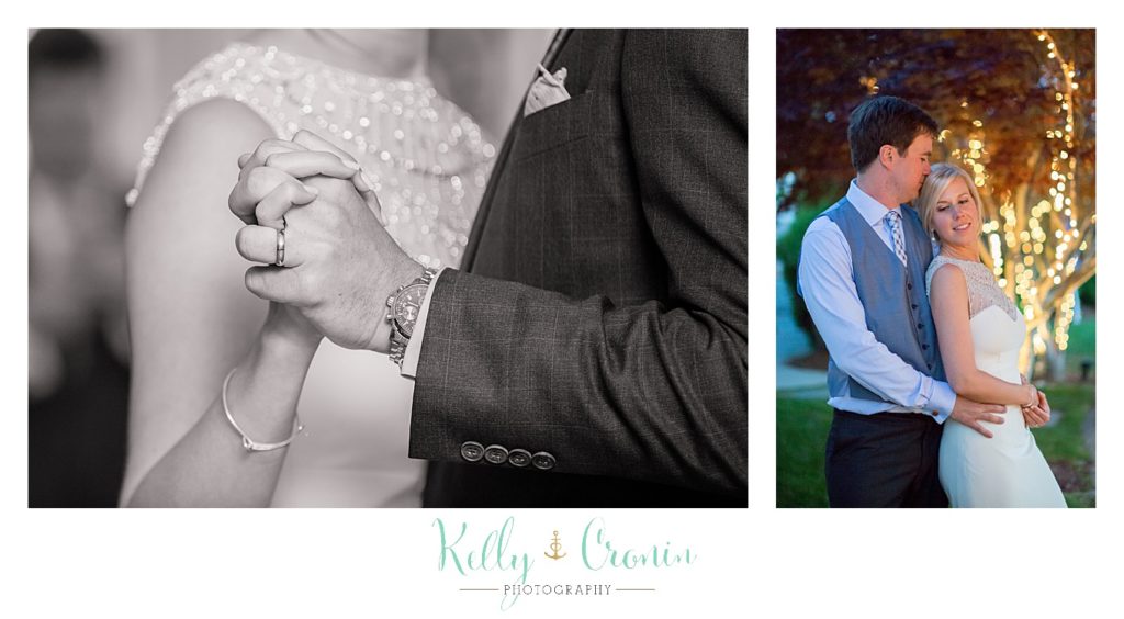 A newlywed couple dance | Kelly Cronin Photography | Ocean Edge Resort and Golf Club