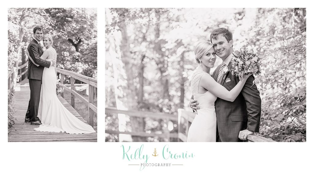 A woman hugs her groom | Kelly Cronin Photography | Ocean Edge Resort and Golf Club