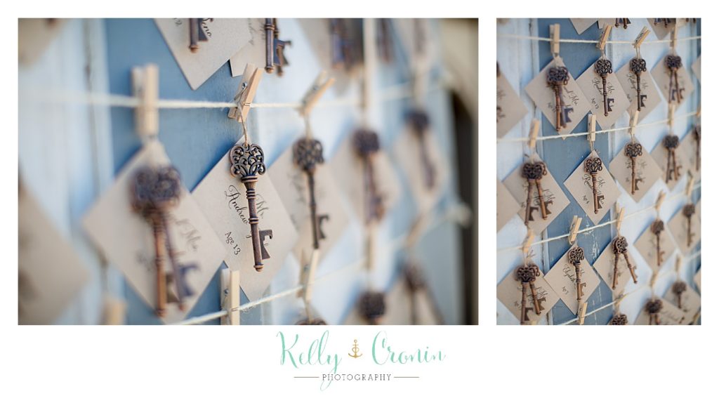 Keys are hanging | Kelly Cronin Photography | Ocean Edge Resort and Golf Club