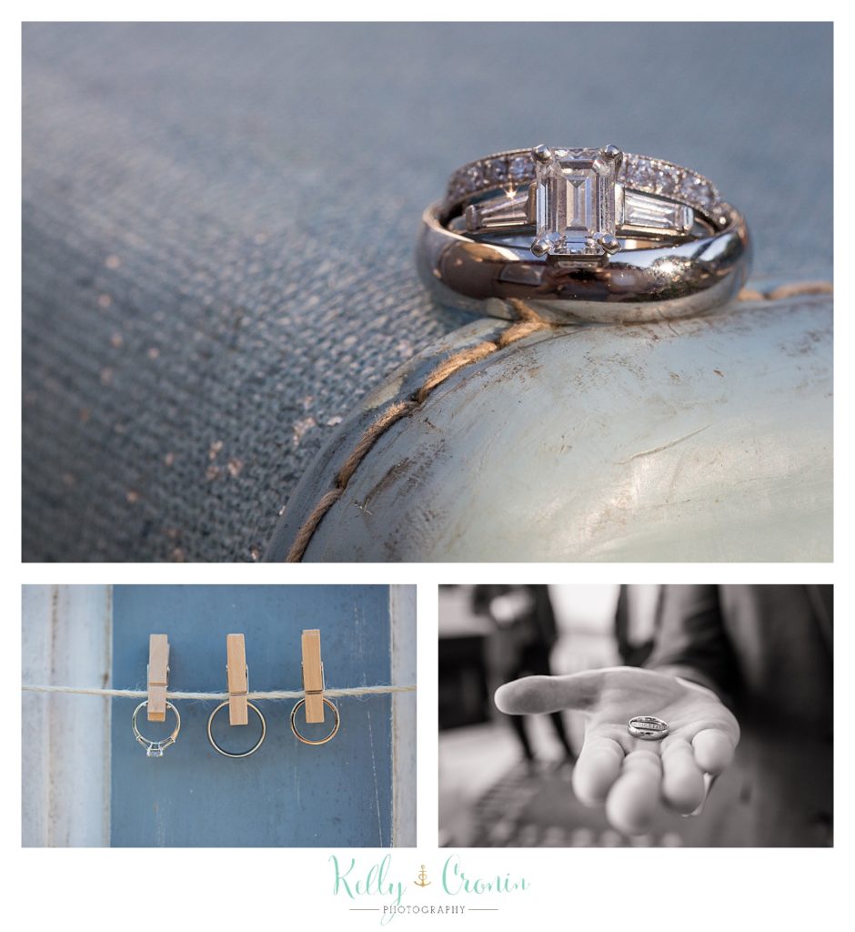 A ring is displayed | Kelly Cronin Photography | Ocean Edge Resort and Golf Club