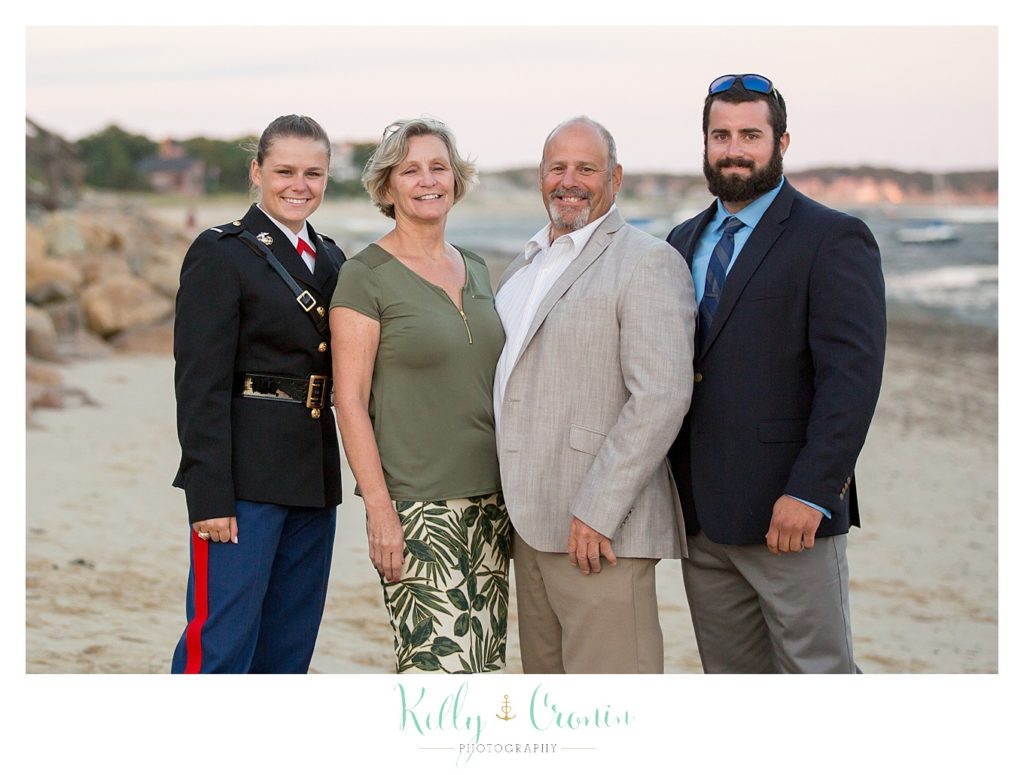 People pose for a photo after a wedding | Wedding Photographer in Cape Cod | Kelly Cronin Photography
