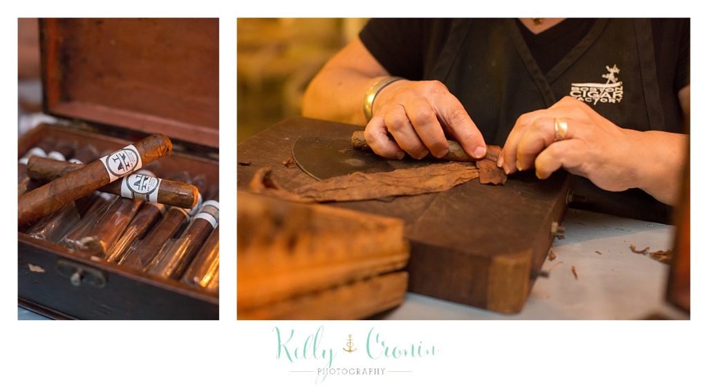 Cigars are ready to celebrate a Romance in Cape Cod. | Captured by Kelly Cronin Photography