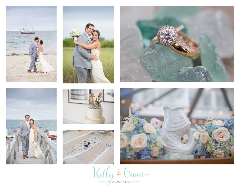 A venue is decorated for a wedding | Kelly Cronin Photography | Lighthouse Beach
