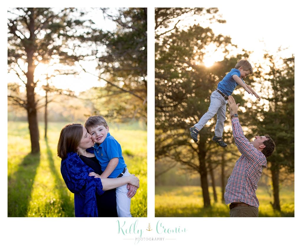 A dad plays with his son | Kelly Cronin Photography | Cape Cod Family Photographer 