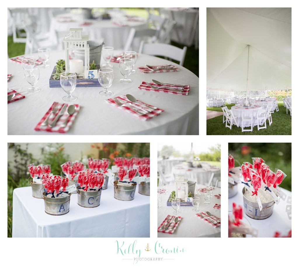 A venue is decorated | Kelly Cronin Photography | Pilgrim Monument