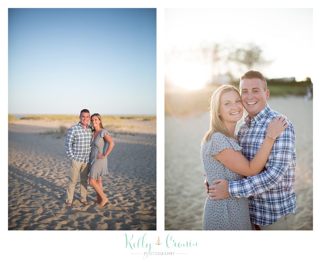 A couple embrace | Kelly Cronin Photography | Cape Cod Engagement Photographer