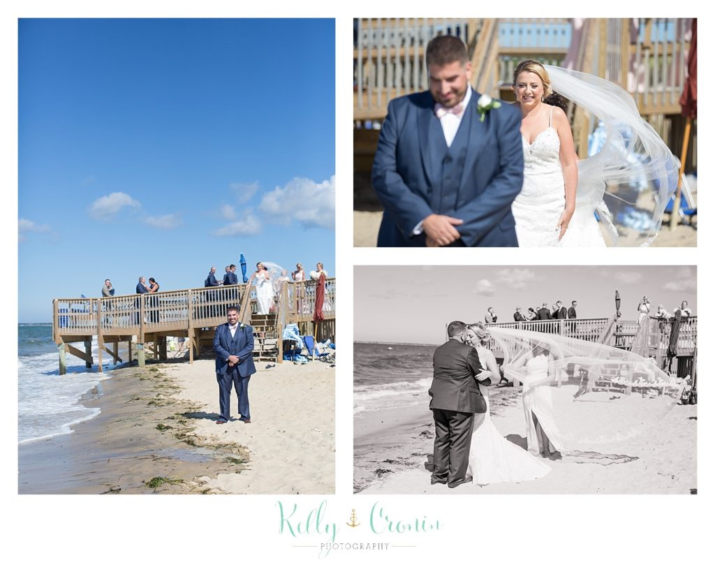 A man waits for his bride | Kelly Cronin Photography | Resort Wedding in Cape Cod