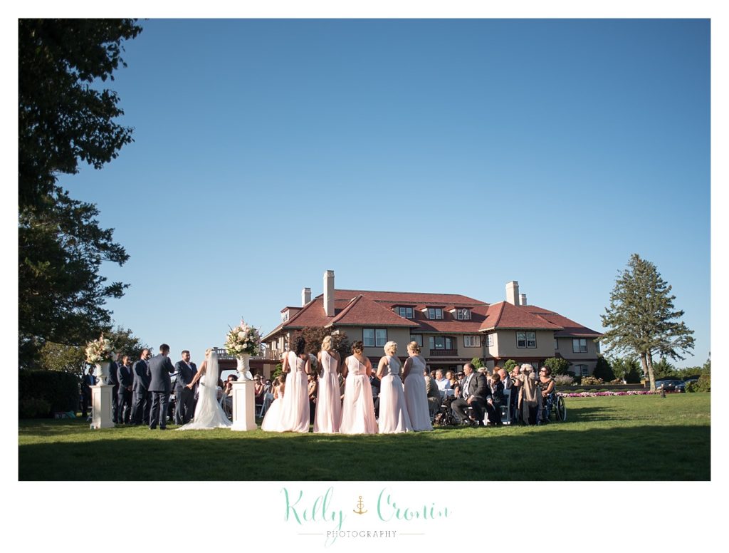A bride is ready to get married | Kelly Cronin Photography | Resort Wedding in Cape Cod
