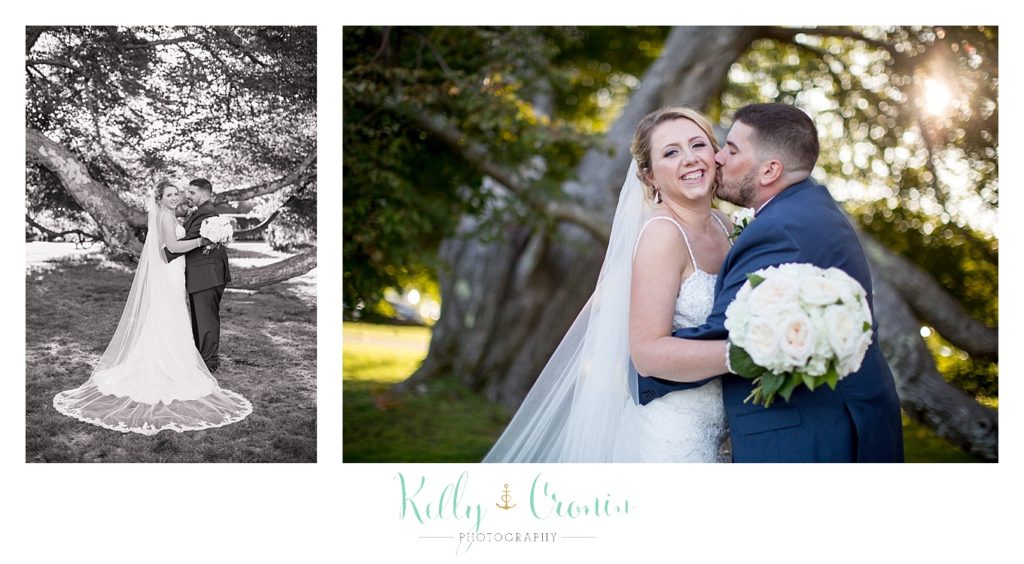 A man kisses his bride | Kelly Cronin Photography | Resort Wedding in Cape Cod