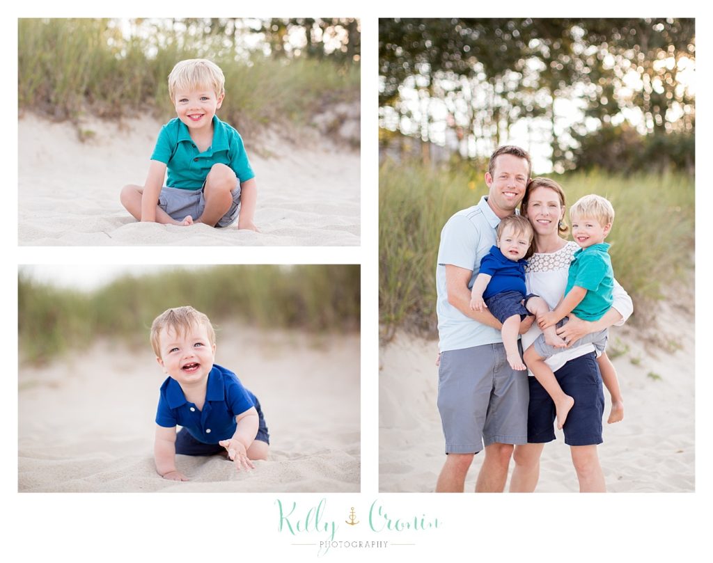A couple of boys play in the sand  | Kelly Cronin Photography | Seaside Photography