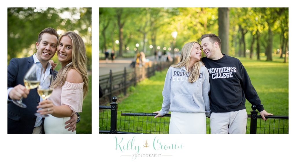 A couple fell in love in college  | Kelly Cronin Photography | NYC Engagement Shoot