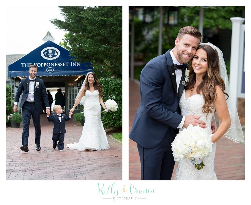 A couple hold their child's hands | Kelly Cronin Photography | Cape Cod love story
