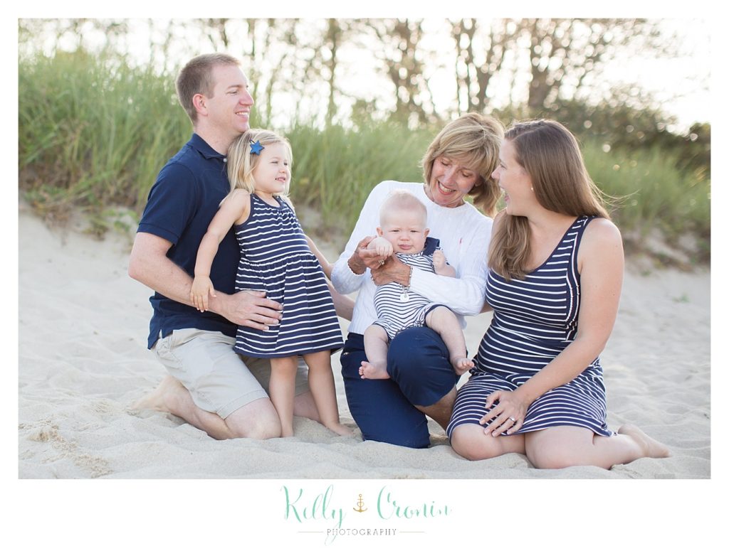 A grandma joins in family photos | Kelly Cronin Photography | Family Photography in Cape Cod